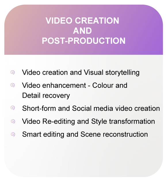 Video Creation and Post-Production